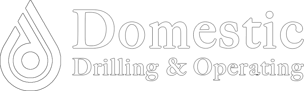 Domestic Drilling and Operating White Footer Logo - Contact Us Today